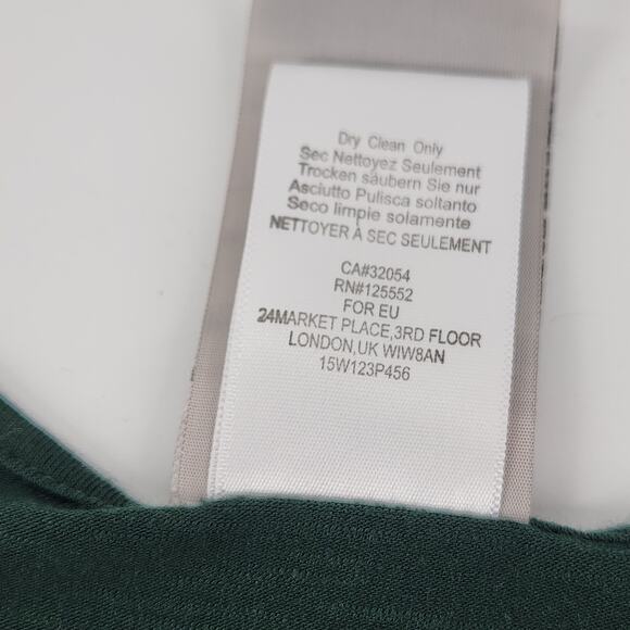 Anthropologie Dolan Velvet Vertex Tank Top Size XS Emerald Green V-Neck Casual - Picture 7 of 9